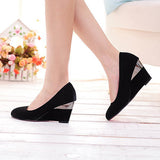 Women's Slip on Narrow wedge Bootie - vmlfashion-com