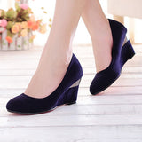 Women's Slip on Narrow wedge Bootie - vmlfashion-com