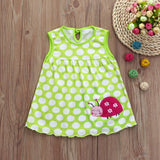 Baby Dress Toddler Cute Flower Baby Summer Soft Cotton Clothes  Children  Dress  Dot Striped Tees Dress T-Shirt Vest Dress - vmlfashion-com