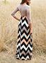 Women's Maxi Long Sleeve Multicoler Dress - vmlfashion-com