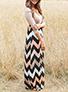 Women's Maxi Long Sleeve Multicoler Dress - vmlfashion-com