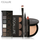 COUPON Focallure Makeup Tool Kit for Daily use with Sexy Matte Lipstick Beauty Eyeshadow Eyebrow Eyeliner Pen with Brush in set MAKEUP KIT - vmlfashion-com