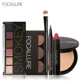 COUPON Focallure Makeup Tool Kit for Daily use with Sexy Matte Lipstick Beauty Eyeshadow Eyebrow Eyeliner Pen with Brush in set MAKEUP KIT - vmlfashion-com