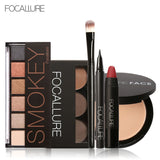 COUPON Focallure Makeup Tool Kit for Daily use with Sexy Matte Lipstick Beauty Eyeshadow Eyebrow Eyeliner Pen with Brush in set MAKEUP KIT - vmlfashion-com