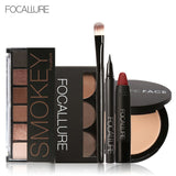 COUPON Focallure Makeup Tool Kit for Daily use with Sexy Matte Lipstick Beauty Eyeshadow Eyebrow Eyeliner Pen with Brush in set MAKEUP KIT - vmlfashion-com