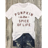 Casual Print Womens Letter T-shirts It's Just A Bunch of Hocus Pocus Tee Top Tee Shirt Women Halloween Pumpkin  Tshirt T Tops - vmlfashion-com