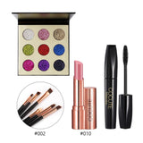 Cocute Makeup Tool Kit 4 PCS Including Makeup Brushes Eyeshadow Eyebrow Pen Mascara and Highlighter Shimmer Stick for girl gift - vmlfashion-com