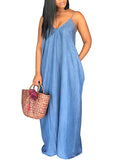 Women Denim hard Dress - vmlfashion-com