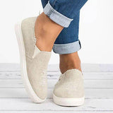 Women's Distressed Denim Slip On Casual Shoes - vmlfashion-com