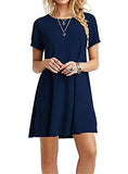 Women's Short Sleeved Mini Dress - vmlfashion-com