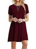 Women's Short Sleeved Mini Dress - vmlfashion-com