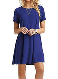 Women's Short Sleeved Mini Dress - vmlfashion-com