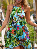 Women's Beach Dress With Tasseles Casual Themed Printed Dress - vmlfashion-com