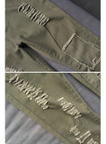 Women Army Green Jeans - vmlfashion-com