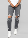 Women Dark Gray Jeans - vmlfashion-com