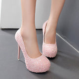 Women's Glitter High Heels 5" Heels - vmlfashion-com