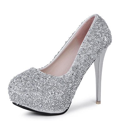 Women's Glitter High Heels 5