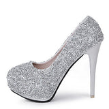 Women's Glitter High Heels 5" Heels - vmlfashion-com