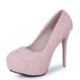 Women's Glitter High Heels 5" Heels - vmlfashion-com