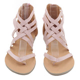 Women's Cross Strap Sandals - vmlfashion-com