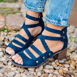 Women's Strappy Shoes Heels Open Toe - vmlfashion-com