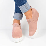 Women's Raised Top Athletic Shoes Textured Soles - vmlfashion-com