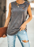 Women's Damaged Tank Top - vmlfashion-com