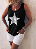 Women's Silver Star Sleeveless Tank - vmlfashion-com