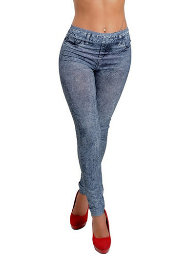 Women Skinny Jeans - Dyed With Irregular Colors - vmlfashion-com