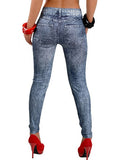 Women Skinny Jeans - Dyed With Irregular Colors - vmlfashion-com