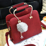 Women's hand Bag Faux Fur Keychain - vmlfashion-com