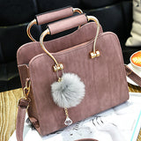 Women's hand Bag Faux Fur Keychain - vmlfashion-com