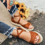 Women's Slip On Sandal Narrow Ankle Straps - vmlfashion-com