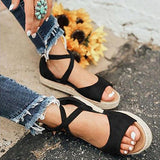 Women's Slip On Sandal Narrow Ankle Straps - vmlfashion-com