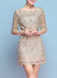 Women's Lace Covered Dress - vmlfashion-com