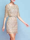 Women's Lace Covered Dress - vmlfashion-com