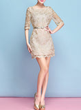 Women's Lace Covered Dress - vmlfashion-com