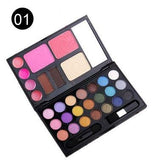 LKE Make Up Tool Kit 33 in 1 Make Up Cosmetics Including Eye Shadow Blush Powder Lip Gloss 3 With Makeup Box Makeup Set - vmlfashion-com