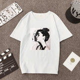 Lucyever Summer fashion women shirt short sleeve character print loose tops casual soft harajuku tees female street wear S-3XL - vmlfashion-com