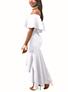 Women's Off Shoulder Fishtail Dress - vmlfashion-com