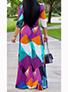 Women's Art Style Maxi Dress - vmlfashion-com