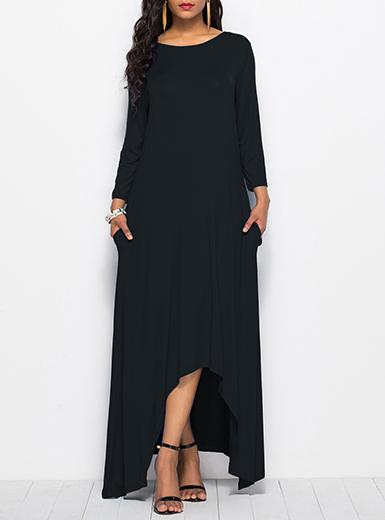 Women's Handkerchief Long Sleeve Dress - vmlfashion-com