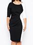 Women's Color Length Sleeve Dress - vmlfashion-com