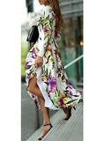 Women-Flower-Design-Side-Split-Maxi-Skirt- - vmlfashion-com