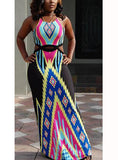 Women-Sexy-Long-Dress-Multicolor-Southwestern-Style - vmlfashion-com