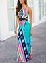 Women-Sexy-Long-Dress-Multicolor-Southwestern-Style - vmlfashion-com