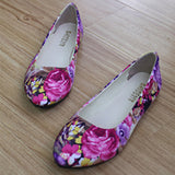 Women's Floral Ballet with Rounded Toes Flats Bootie - vmlfashion-com