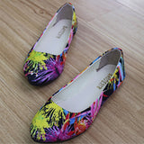 Women's Floral Ballet with Rounded Toes Flats Bootie - vmlfashion-com