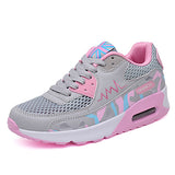 Women's Sneakers Camouflage Pink Gray and Green - vmlfashion-com