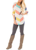 Women's Casual Top Three Quarter Sleeves - vmlfashion-com